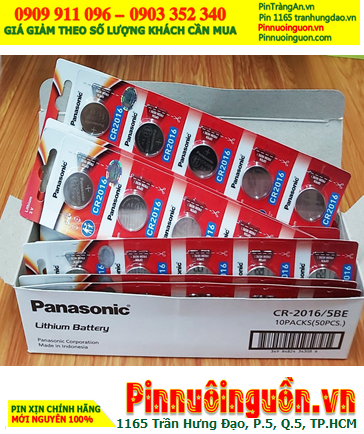 COMBO 1HỘP 100viên Pin Panasonic CR2016 lithium 3v chính hãng _Giá chỉ 1.160.000đ/100viên