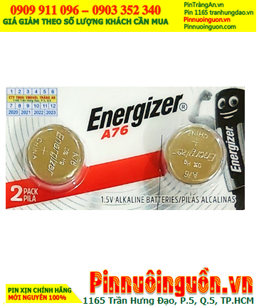 Energizer A76 LR44, Pin 1.5v alkaline Energizer A76 LR44 AG13 chính hãng