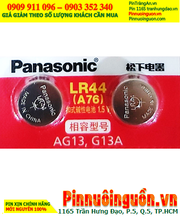 Pin A76 LR44 357 _Pin cúc áo 1.5v Alkaline Panasonic A76 LR44 357 (MẪU MỚI)