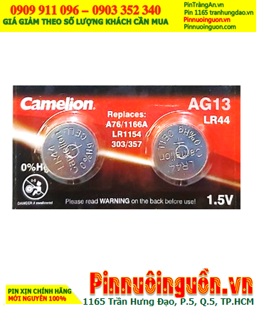 Pin AG13 LR44 A76; Pin cúc áo 1.5v Alkaline Camelion AG13-LR44-A76