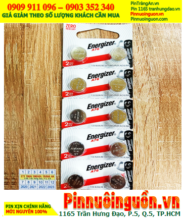 COMBO 1vỉ=10viên Pin Energizer A76 LR44 Alkaline 1.5v _Giá chỉ 65.000/ vỉ10viên