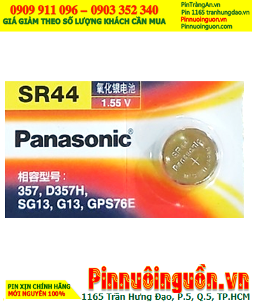 Panasonic SR44W-Pin 303, Pin 1.55v Silver Oxide Panasonic SR44SW-Pin 357 chính hãng /TẠM HẾT HÀNG