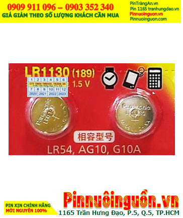 Panasonic LR1130, Pin 1.5v Alkaline Panasonic LR1130 (AG10,LR54,189) chính hãng