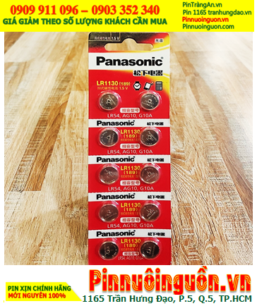 COMBO 01vỉ=10viên Pin 1.5v Panasonic LR1130 (AG10,LR54,189) _Giá chỉ 59.000/10viên