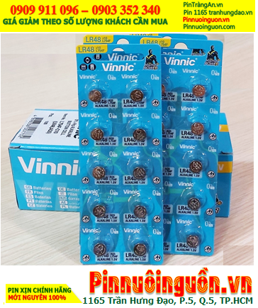 COMBO 1hộp 10vỉ=100viên Pin VINNIC L1131F, AG10, LR1130  _Giá 185.000đ/Hộp 100viên