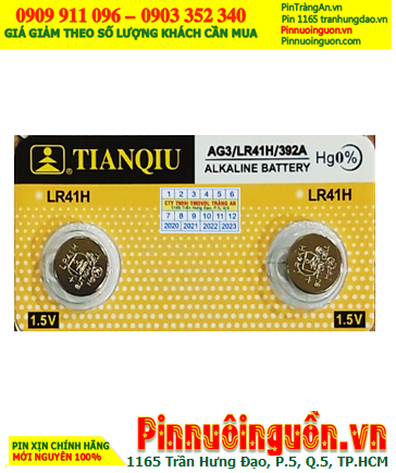 Pin AG3 LR41 392 - Pin cúc áo 1.5v Alkaline Tianqiu AG3 LR41 392