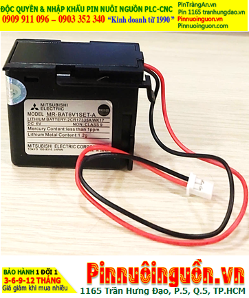 Mitsubsihi MR-BAT6VSET-A, Pin nuôi nguồn PLC Mitsubishi MR-BAT6VSET-A lithium 6v, Xuất xứ NHẬT