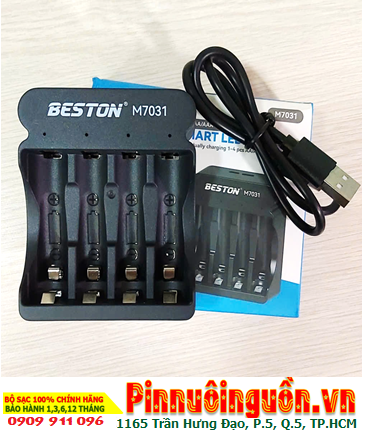 BESTON M7031, Máy sạc 04viên Pin Lithium Li-ion AA/AAA BESTON M7031 chính hãng