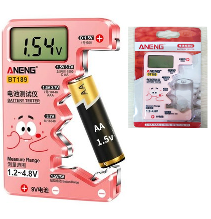 ANENG BT189, Dụng cụ Test kiểm tra tình trạng Pin 1.5v, 9v, 3v - AA/AAA/C/D/9V  ANENG BT189 chính hãng