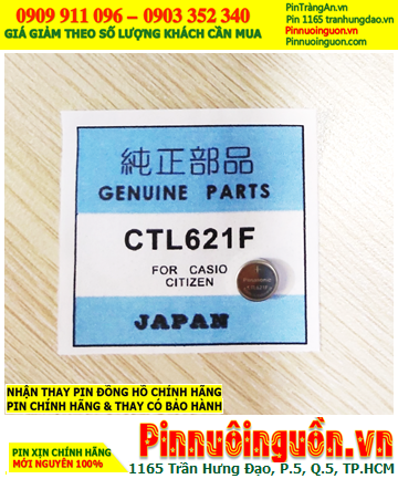 Pin đồng hồ Citizen CTL621F, Pin đồng hồ SOLAR Pin sạc Panasonic CTL621 chính hãng, Xuất xứ Indonesia