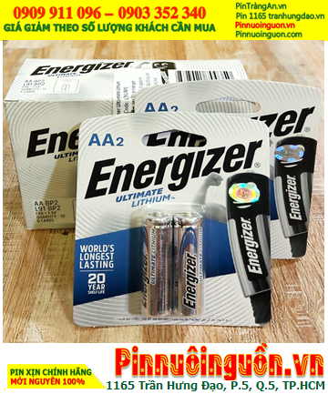 COMBO 1 HỘP 6vỉ (=12viên) Pin Lithium AA 1.5v Energizer L91-BP2 _Giá chỉ 732.000đ/HỘP