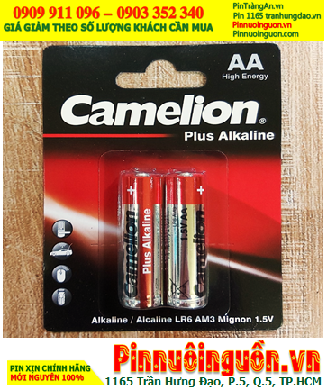 Camelion Plus LR6 AM3; Pin AA 1.5v Alkaline Camelion Plus LR6-AM3 Mignon chính hãng _Vỉ 2viên