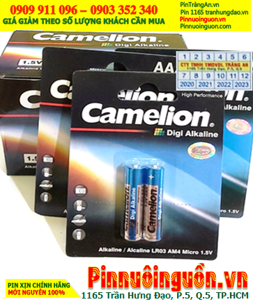 COMBO 1 HỘP 12vỉ (24viên) Pin AA 1.5v Alkaline Camelion Digi LR6 _Giá chỉ 204.000đ/HỘP 24viên