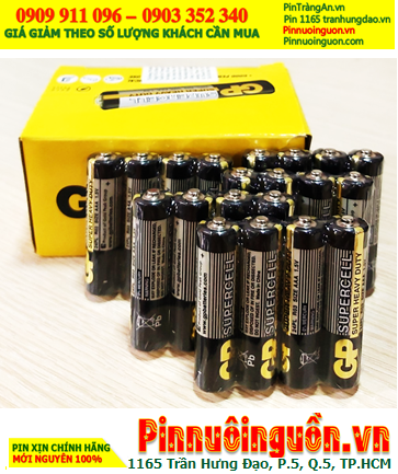 COMBO 1HỘP=40viên (gói 4viên) Pin AAA 1.5v GP Supercell 24PL-2S4 _Giá chỉ 109.000/Hộp 40viên