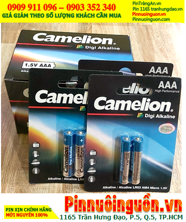 COMBO 01HỘP 12vỉ (24viên) Pin AAA 1.5v Alkaline Camelion LR03 _Giá chỉ 204.000đ/HỘP 24viên