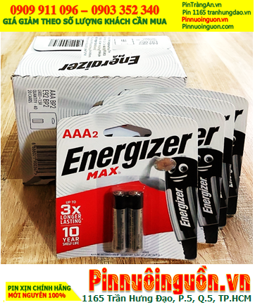 COMBO 1hộp 20vỉ (40viên) Pin Alkaline AAA 1.5v Energizer E92-BP2 _Giá 639.000đ/Hộp 40viên