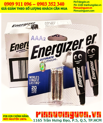 COMBO 01HỘP 6vỉ (12viên) Pin Lithium AAA 1.5v Energizer L92-BP2 (Singapore) _Giá chỉ 689.000đ/HỘP