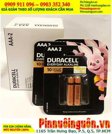 COMBO 01HỘP 12vỉ=24viên Pin AAA Duracell LR03 MN2400 Everyday Alkaline 1.5v _Giá chỉ 270.000/Hộp