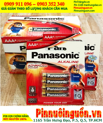 COMBO 1hộp 48viên Pin Alkaline AAA 1.5v Panasonic LR03T/4B _Giá chỉ 534.000đ/HỘP 48viên