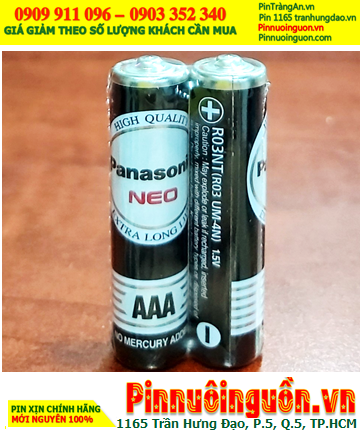 Panasonic R03NT/2S; Pin AAA 1.5v Panasonic R03NT/2S NEO chính hãng _Made in Indonesia (Vỉ 2viên)