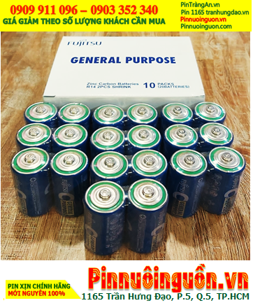 COMBO 01HỘP=20viên Pin trung C 1.5v Fujitsu R14(2S) F-GP General Purpose _Giá chỉ 187.000/ Hộp 20viên