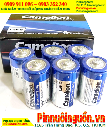 COMBO 1HỘP=12viên Pin trung C 1.5v Camelion R14P/2S, UM2 chính hãng _Giá chỉ 94.000đ/ HỘP12viên