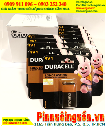 COMBO MUA 01Hộp 12vỉ Pin 9v Duracell MN1604B-6LP3146 Alkaline (MẪU MỚI) _Giá chỉ 708.000/Hộp