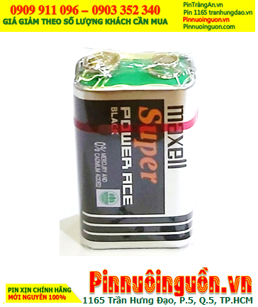 Pin Maxell 6F22(AB) ; Pin 9v vuông Maxell 6F22(AB) Super Power ACE chính hãng (Loại Gói 1viên)