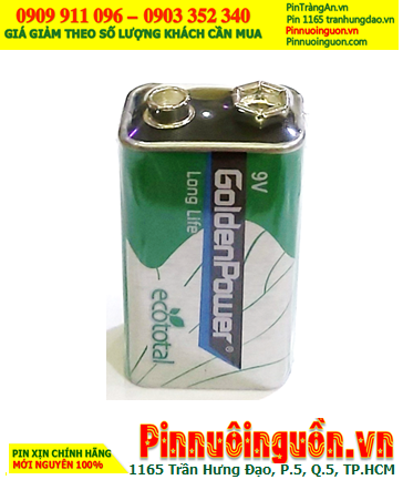 Golden Power G6F22; Pin 9v Golden Power G6F22 Heavy Duty chính hãng /Loại gói 01viên