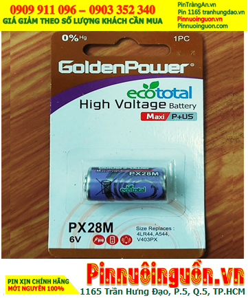 Golden Power PX28G, Pin 6v Alkaline GoldenPower PX28G, 4LR44, 476A (Loại Vỉ 1viên)