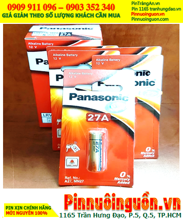 COMBO 1hộp 5vỉ 1viên Pin Remote 12v Panasonic A27 27A MN27 27AE LR27 _Giá chỉ 139.000đ/HỘP