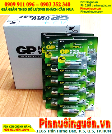 COMBO 1 HỘP 20vỉ (100viên) Pin 12v GP High Voltage 27A, A27, MN27 Alkaline _Giá chỉ 1.140.000/HỘP 100viên