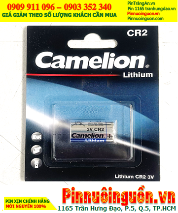 Pin Camelion CR2-BP1; Pin CR-2; Pin 3v Lithium Camelion CR2-BP1 (CR15H270) chính hãng (Loại Vỉ 1viên)