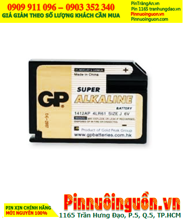 Pin GP 4LR61, J539 /Nhận Thay ruột mới Pin GP  4LR61, J539 Alkaline 6v