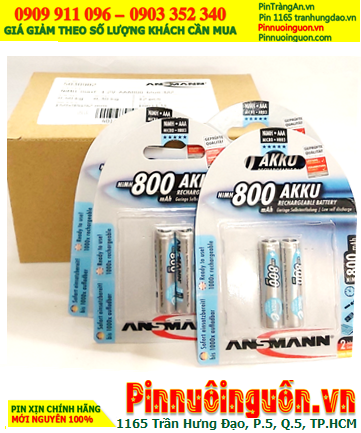 COMBO mua 01Hộp (12vỉ=24viên) Pin sạc AAA 1.2v Ansman AAA800mAh _Giá chỉ 1.044.000đ/Hộp