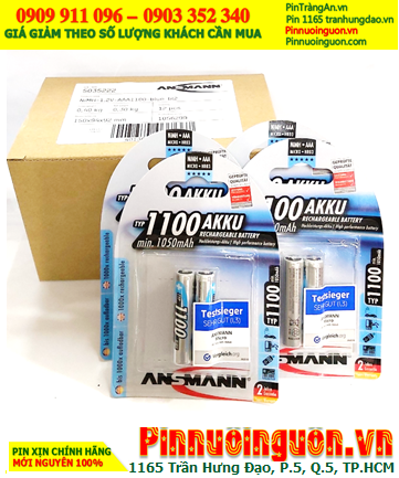 COMBO mua 01hộp 12vỉ=24viên Pin sạc Ansman Mignon AAA1100mAh 1.2v _Giá chỉ 1.320.000đ/Hộp