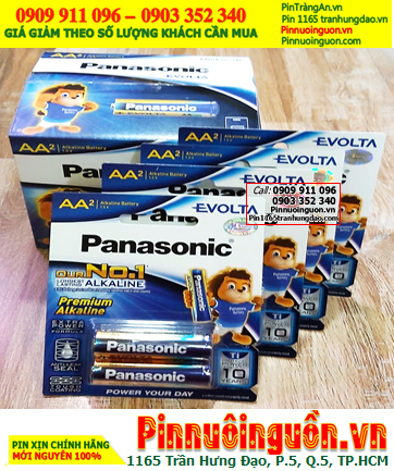 COMBO 01 HỘP 12vỉ (= 24viên) Pin AA 1.5v Panasonic Evolta LR6EG/2B _Giá chỉ 479.000/Hộp