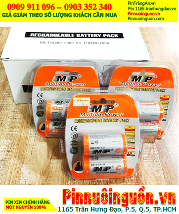 COMBO MUA 01Hộp 8vỉ=16viên Pin sạc C 1.2v HR14, C3500mAh (C3500mAh) _Giá chỉ 1.656.000đ/Hộp