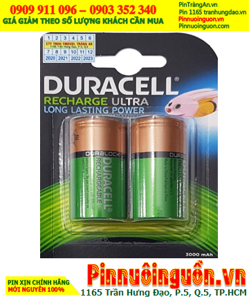 Duracell D2200mAh HR20; Pin sạc D 1.2v Duracell D2200mAh HR20 _Vỉ 2viên |HẾT HÀNG