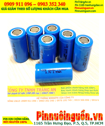 ICR16340-700mAh; Pin sạc 3.7vLithium ICR16340 700mAh (Pin sạc CR123A lithium 3.7v ) | HÀNG CÓ SẲN