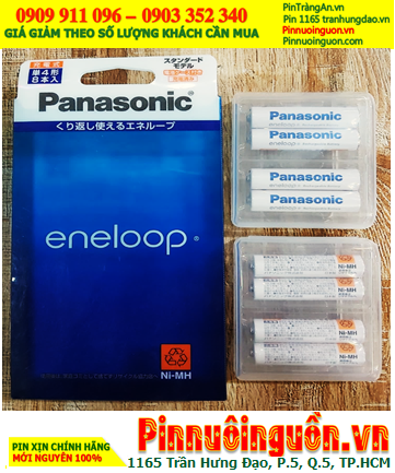 Eneloop BK-4MCC/8C, Pin sạc Panasonic Eneloop BK-4MCC/8C (AAA750mAh 1.2v) Nội địa Nhật (Vỉ 8viên)