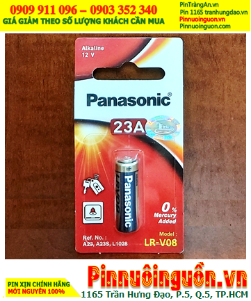 Pin Remote cửa 12v; Pin điều khiển cửa 12v Panasonic LR-V08 A23 Alkaline 12v | CÒN HÀNG