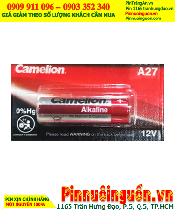 Pin Remote 12v; Pin điều khiển 12v Camelion A27 Plus alkaline  chính hãng |CÒN HÀNG