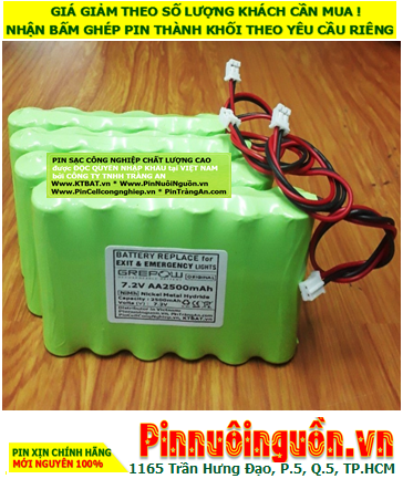 Pin hệ thống báo động NiMh 7.2v-AA2500mAh; Pin sạc NiMh 7.2v-AA2500mAh chuông cửa