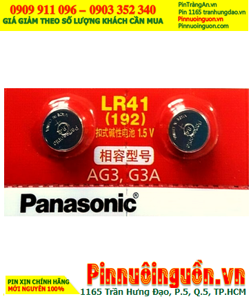 Panasonic LR41 AG3 192, Pin cúc áo 1.5v alkaline Panasonic LR41 AG3 192 chính hãng