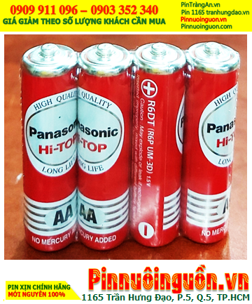 COMBO 01HỘP Pin AA 1.5v Panasonic R6DT/4S Hi-top (X.xứ Indonesia) _Giá chỉ 168.000đ/ 60viên