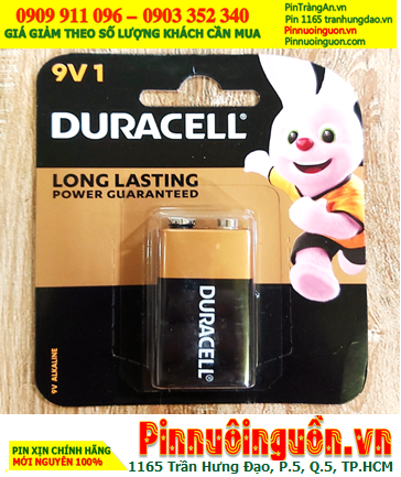 Duracell MN1604B-6LP3146, Pin 9v Duracell MN1604B-6LP3146 Alkaline (Made in Malaysia) MẪU MỚI