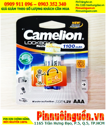 Camelion NH-AAA1100LBP2; Pin sạc AAA 1.2v Camelion NH-AAA1100LBP2 (AAA1100mAh) _Vỉ 2viên