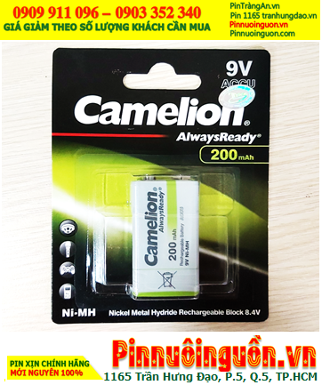 Camelion NH-9V200ARBP1, Pin sạc 9v Camelion NH-9V200ARBP1 AlwaysReady chính hãng /Loại Vỉ 1viên