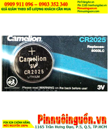 Camelion CR2025, Pin đồng xu 3v lithium Camelion CR2025 chính hãng